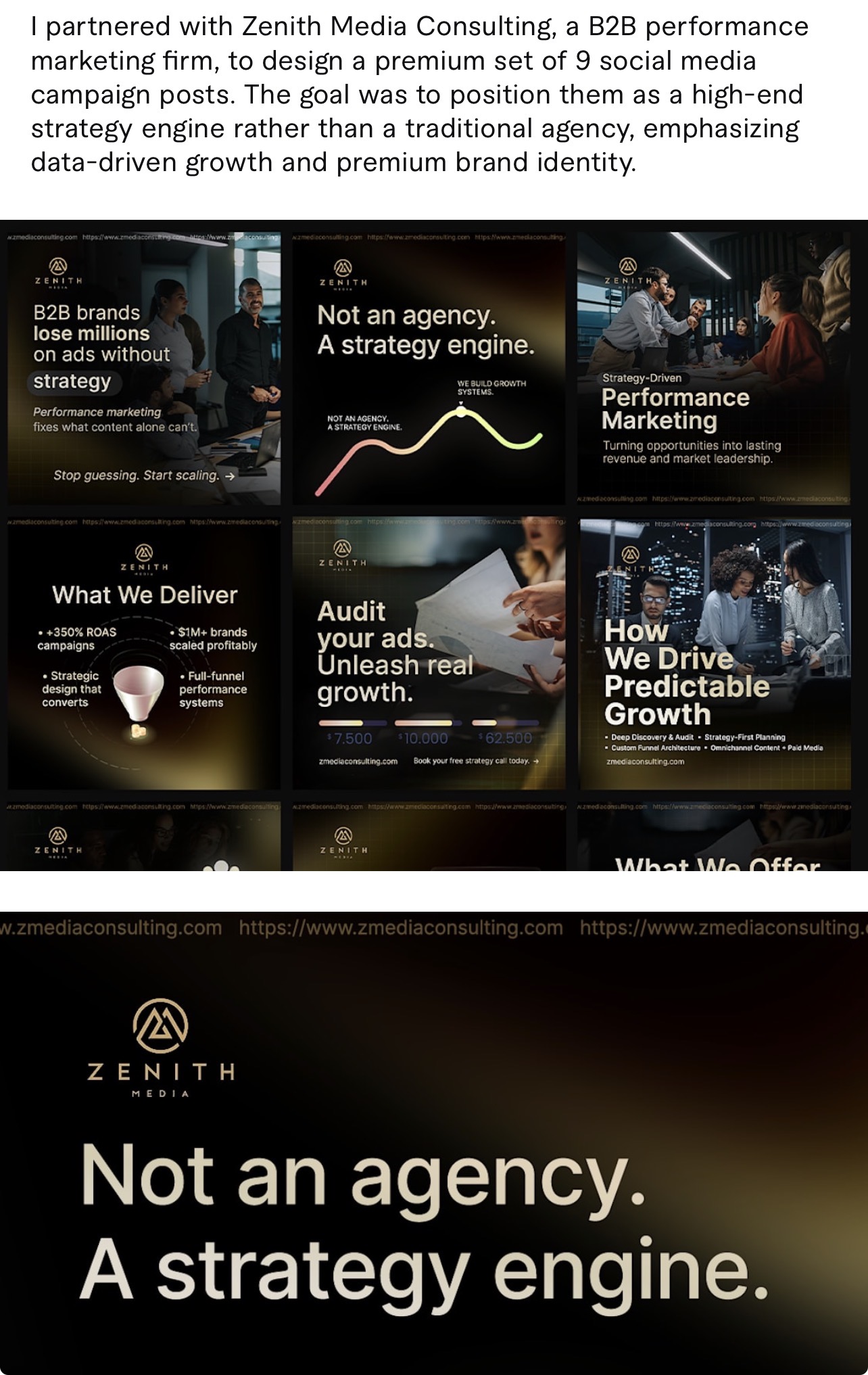 Zenith Media B2B performance marketing campaign overview