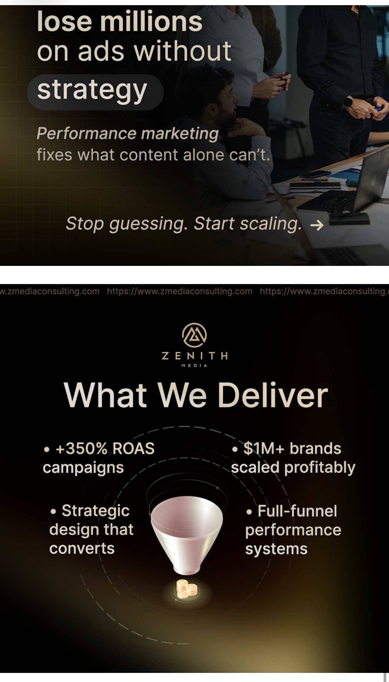 Zenith Media campaign deliverables visual